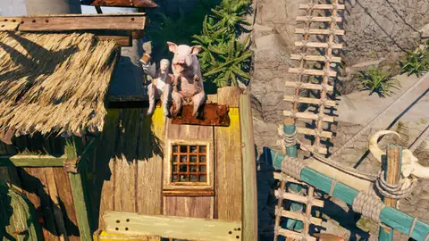 Corsair Cove harbor and fleet docks